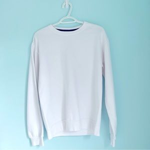 Fruit of the Loom White Crewneck Sweatshirt (S)